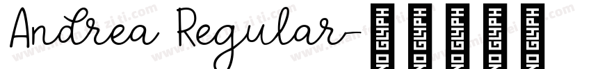Andrea Regular字体转换